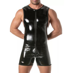 ToF Paris Vinyl Full Zipped Body Black (T12154)
