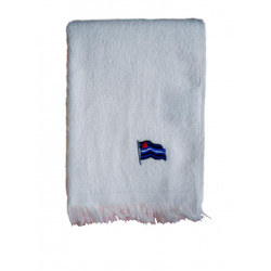 Leather Flag Towel/Handtuch White 28x43 cm / 11x17 inch (T5251)